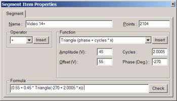 Creating an RS170 Video Signal with WaveEasy